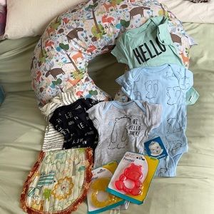 Woodland Animals Package Boppy/Onesies/Burp Cloth
